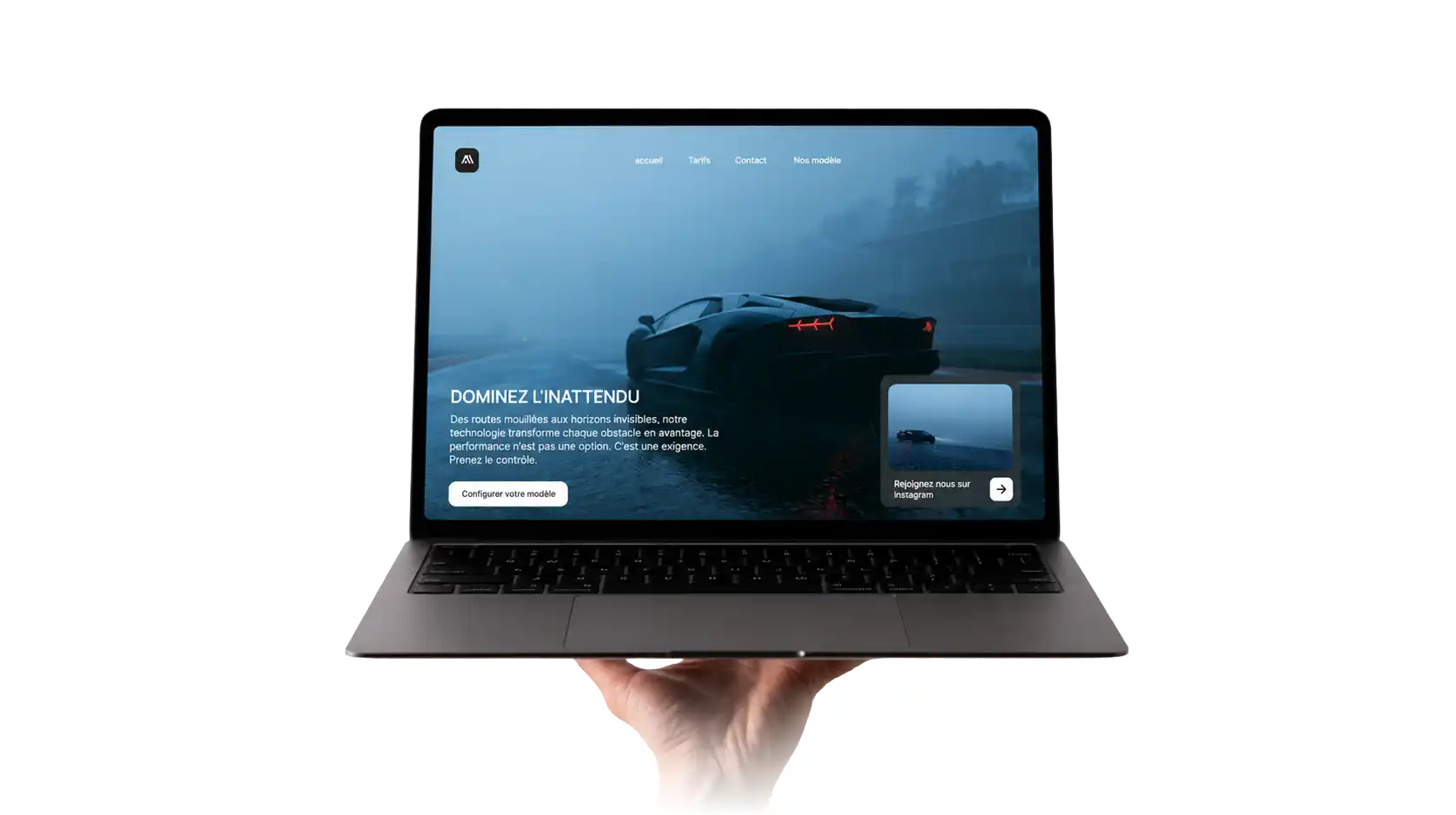 Aperçu d'un site web sur mesure conçu par Zerak